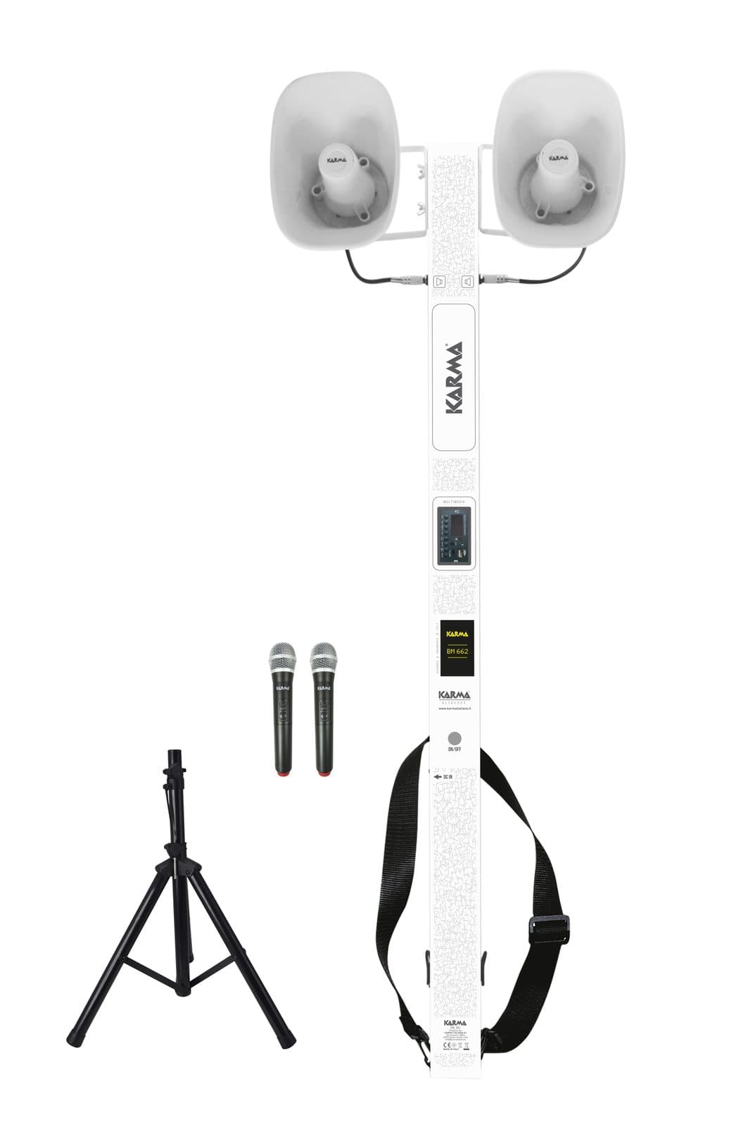 Processor with 2 radio microphones UHF - Karma BM 662