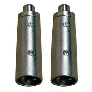 Pair of XLR m/RCA audio adapters f - Karma CA 8234
