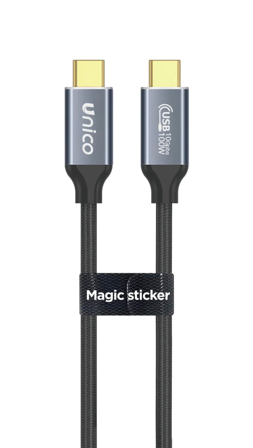 C-C data and video cable 100 W 1.5 m aluminium - Unique CB 1518
