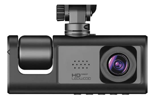 Dashcam con triplo obbiettivo - Ledwood DASHCAM 3in1