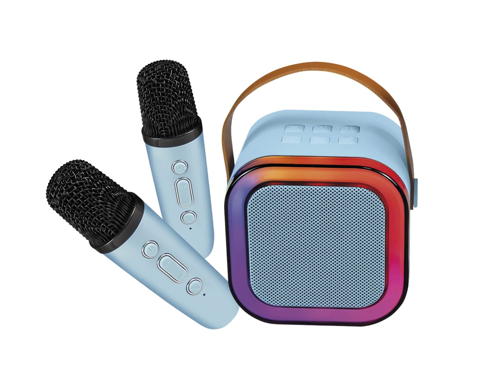 Bluetooth speaker with 2 radio microphones - Ledwood DUO VOICE
