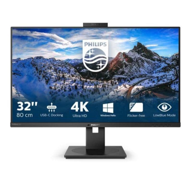Monitor LED IPS 31.5 pollici 4K Ultra HD 16:9 contrasto 1.000:1 2 HDMI DisplayPort 4 USB nero - Philips P Line 329P1H/00
