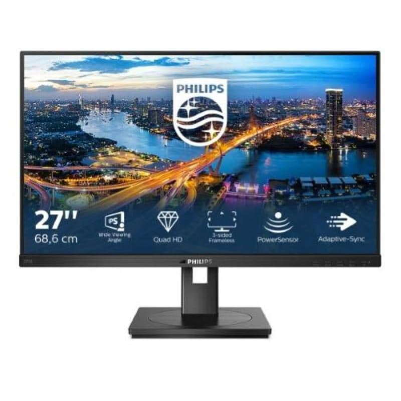 Monitor 27 pollici LCD IPS 2K Ultra HD 2560 x 1440 tempo di risposta 4 ms - Philips B Line 275B1