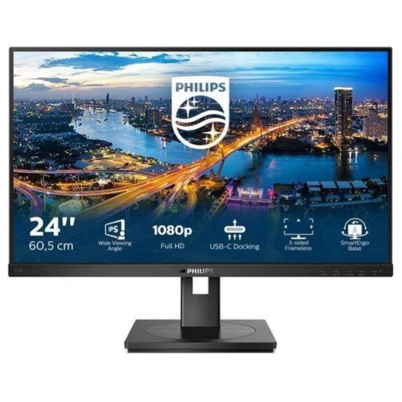 Monitor LED IPS 23.8 pollici Full HD 75Hz 1000:1 HDMI DisplayPort USB-C - Philips B Line 243B1