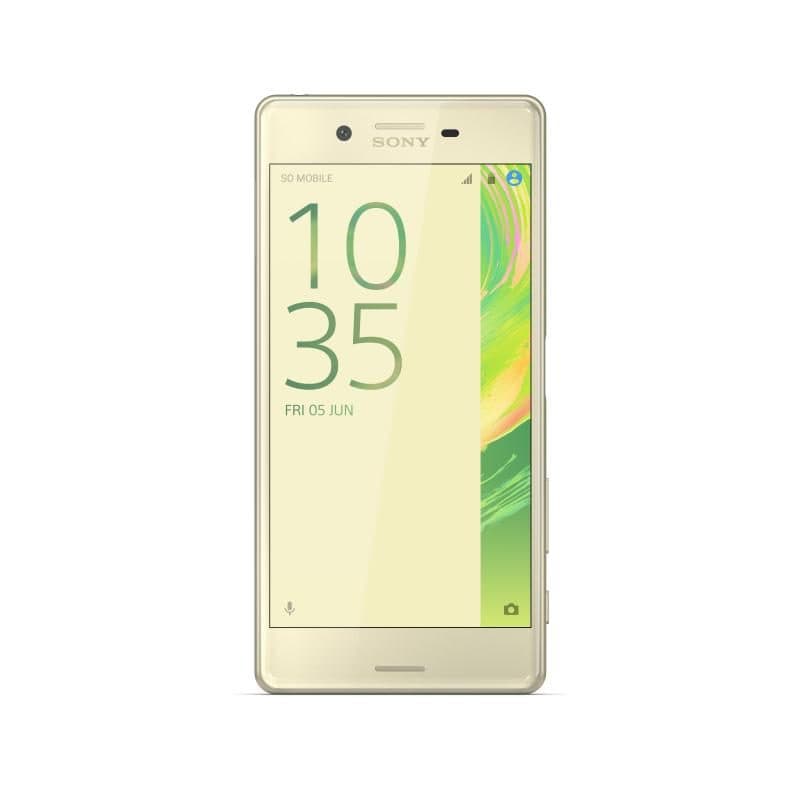 Smartphone hexa core 32GB RAM 3GB 4G LTE Lime Gold - Sony Xperia X
