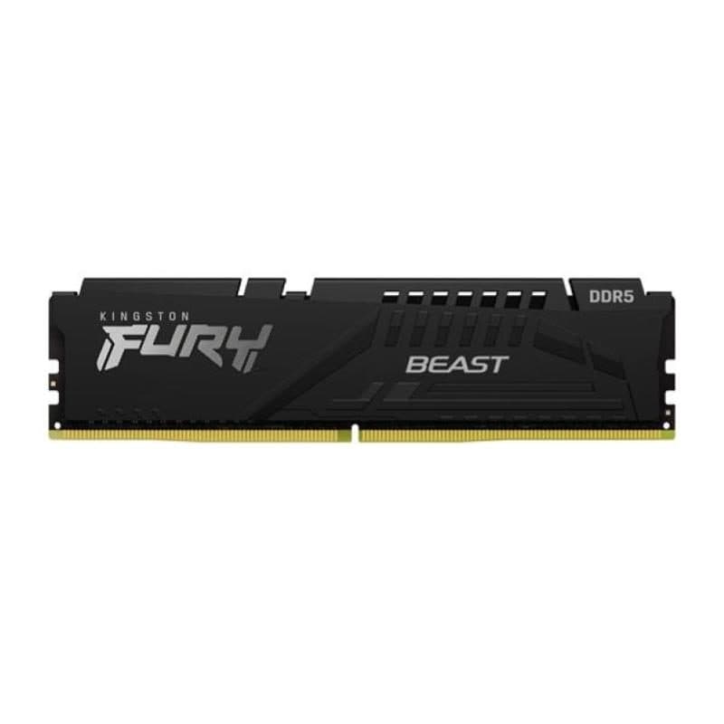 Memoria RAM gaming 16GB DDR5 5200MHz CL40 DIMM per computer fissi, modulo singolo - Kingston Fury Beast