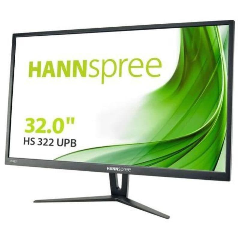 Monitor LED TFT 31.5 pollici Quad HD 60Hz 5ms HDMI DisplayPort hub USB altoparlanti nero - Hannspree HS322UPB