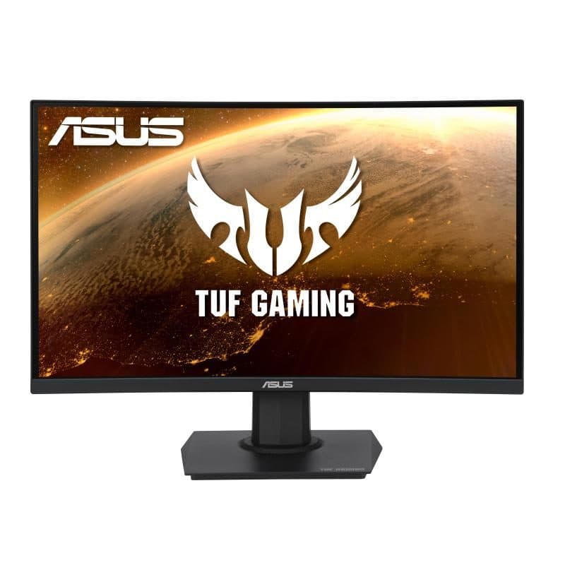 Monitor curvo LED VA 23.6 pollici AMD FreeSync 16:9 contrasto 3.000:1 2 HDMI DisplayPort nero - ASUS TUF Gaming VG24VQE