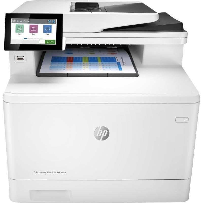 Stampante multifunzione laser a colori A4 USB LAN 27ppm - HP LaserJet Enterprise MFP M480f
