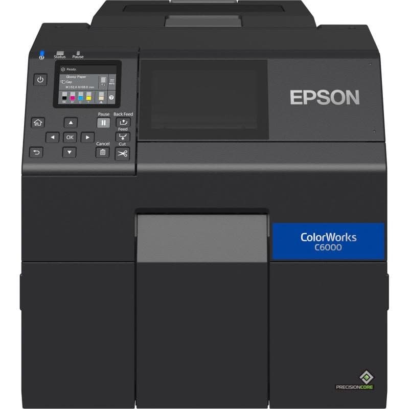 Stampante per etichette a getto d'inchiostro a colori 1200 x 1200 dpi con taglierina automatica - Epson ColorWorks CW-C6000Ae