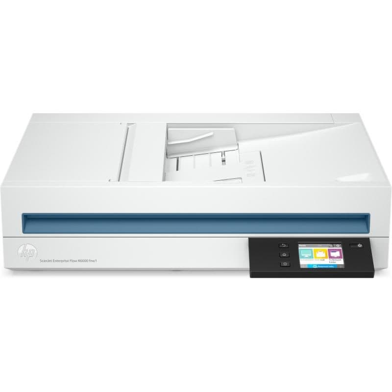 Scanner piano e ADF 1200 x 1200 dpi A4 bianco e blu - HP ScanJet Enterprise Flow N6600 fnw1