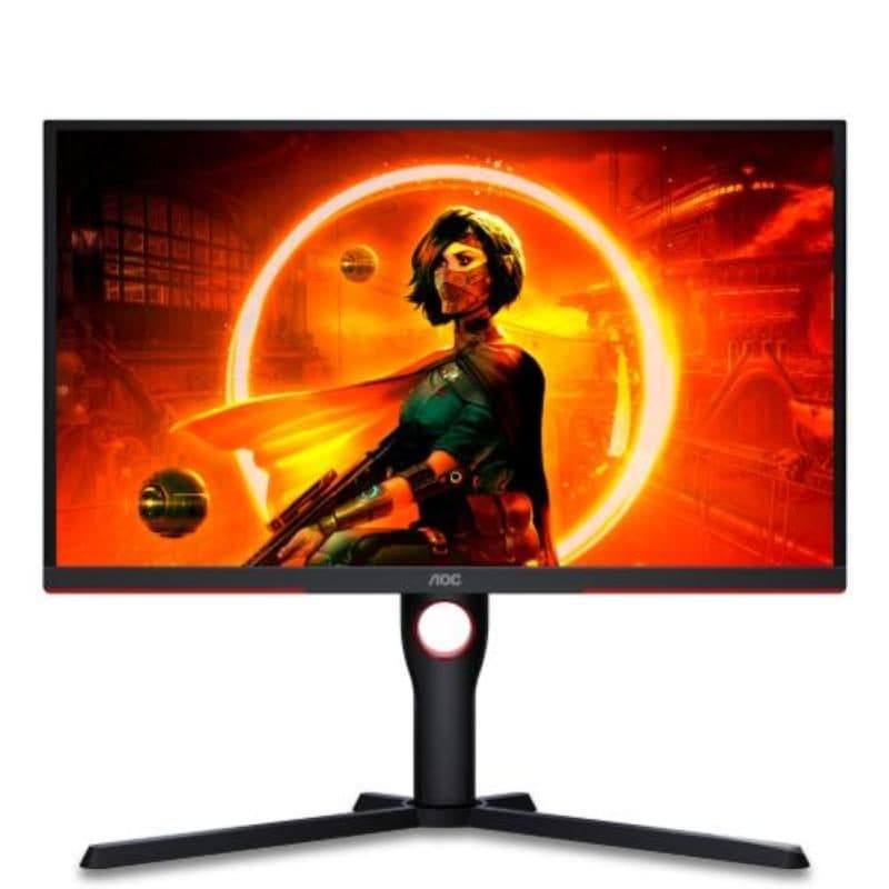 Monitor gaming 24,5 pollici LED Full HD W-LED 16:9 0,5 ms 240 Hz FreeSync Premium nero/rosso - AOC G3 25G3ZM/BK