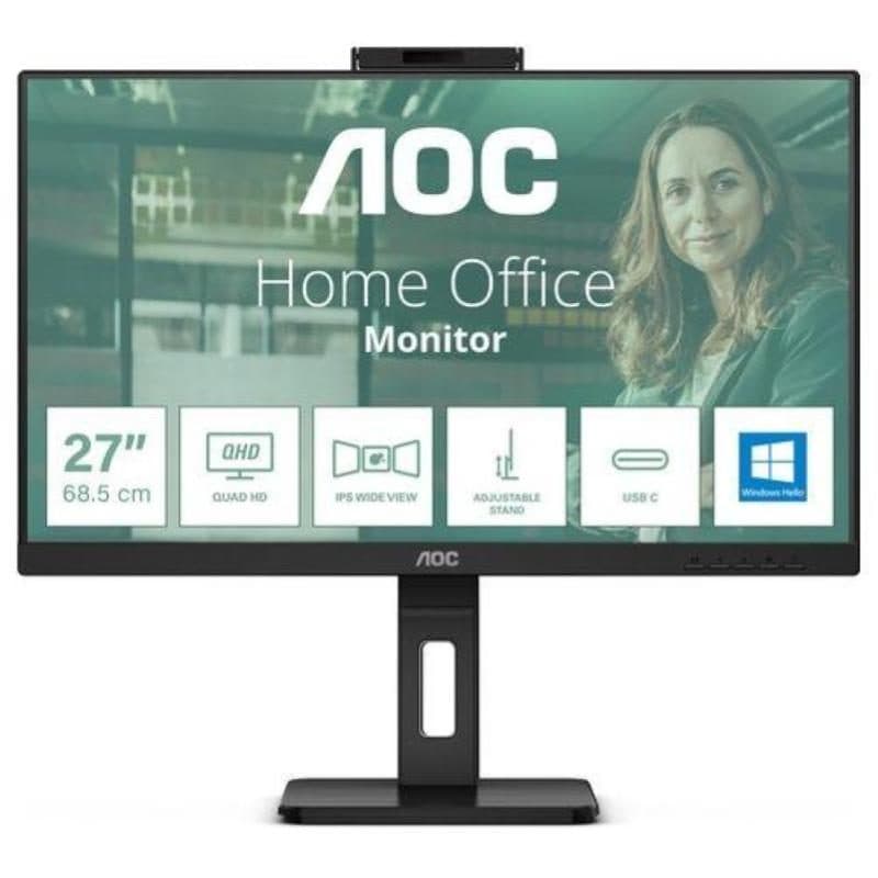 Monitor PC 27 pollici 2560 x 1440 pixel Quad HD nero - AOC Q27P3QW
