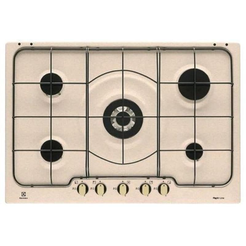 Piano cottura a gas 5 fuochi 75 cm sabbia - Electrolux RGG7253OON