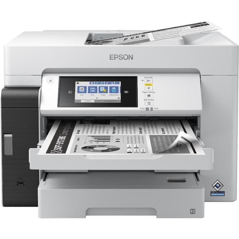 Stampante multifunzione ink jet b/n A3 Wi-Fi a serbatoio ADF cassetto 250 fogli USB LAN 25 ppm - Epson EcoTank Pro ET-M16680