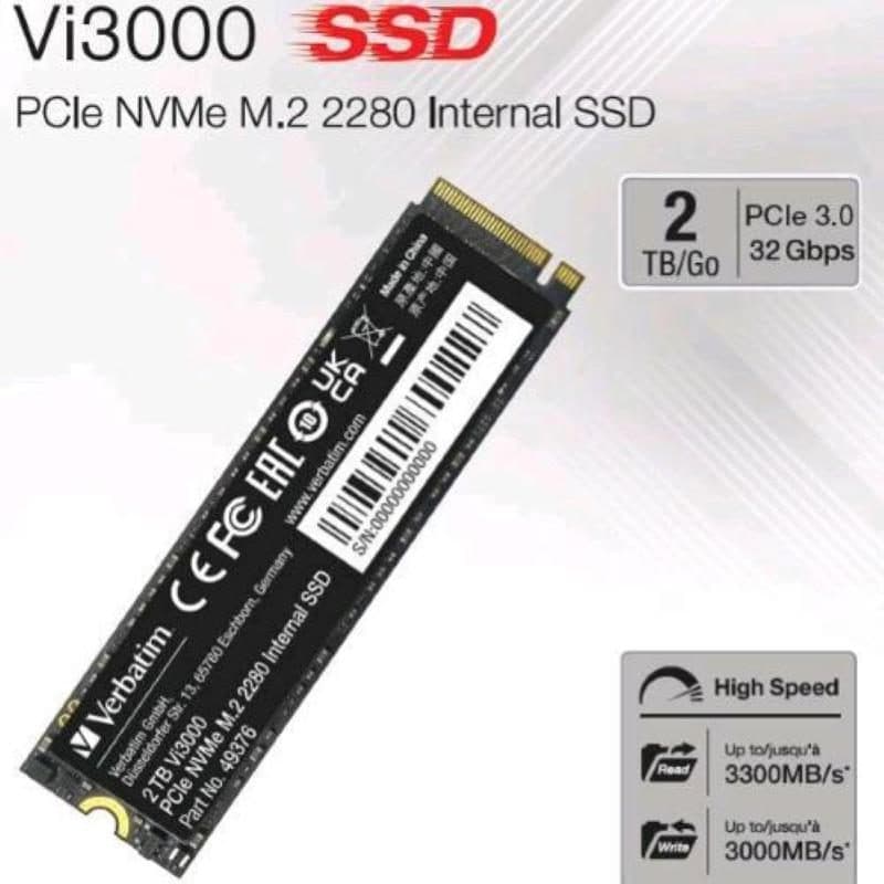 SSD 2TB PCIe NVMe M.2 - Verbatim Vi3000