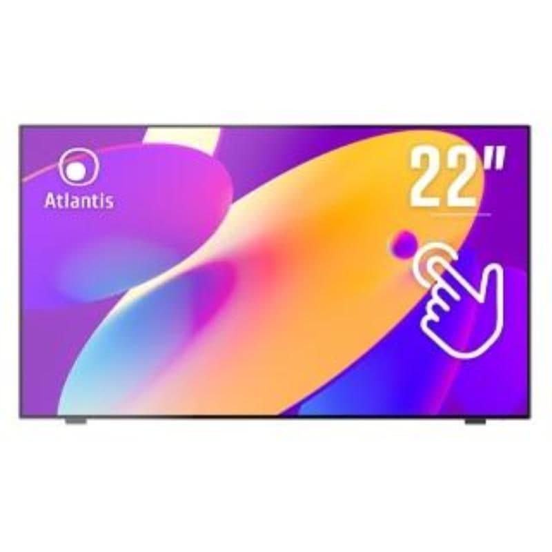 Monitor PC 21,4 pollici 1920x1080 pixel Full HD LED touch screen nero - Atlantis Land A05-T22A-VHDM