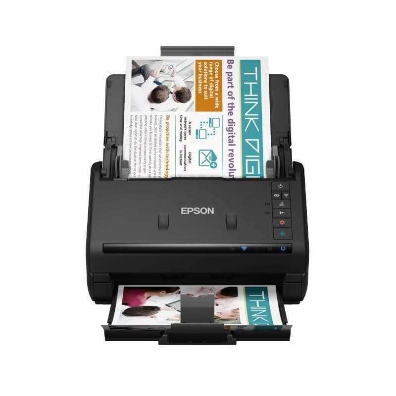 Scanner A4 wireless con fronte/retro automatico USB 3.0 300 dpi Wi-Fi Direct nero - Epson WorkForce ES-500WII