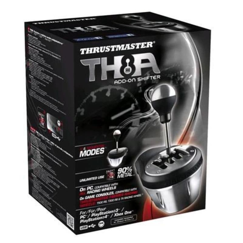 Leva del cambio add-on con pomello in metallo griglia a H 7+1 e sequenziale per PS3 PS4 Xbox One - Thrustmaster TH8A
