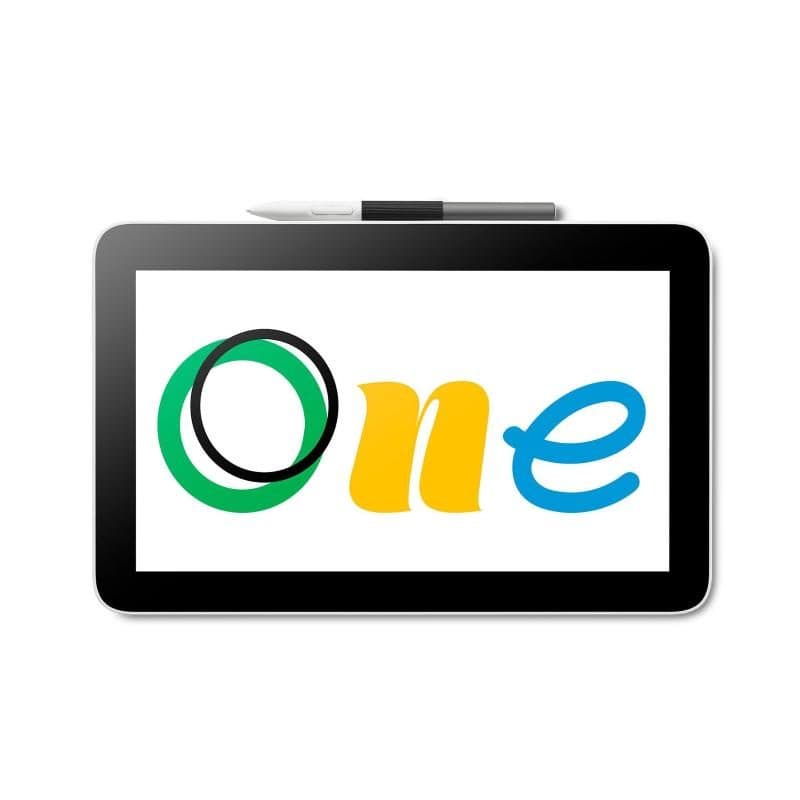 Pen display tavoletta grafica 11,6 pollici 2540 lpi 257 x 145 mm USB formato A5 4.096 livelli di pressione bianco - Wacom One 12