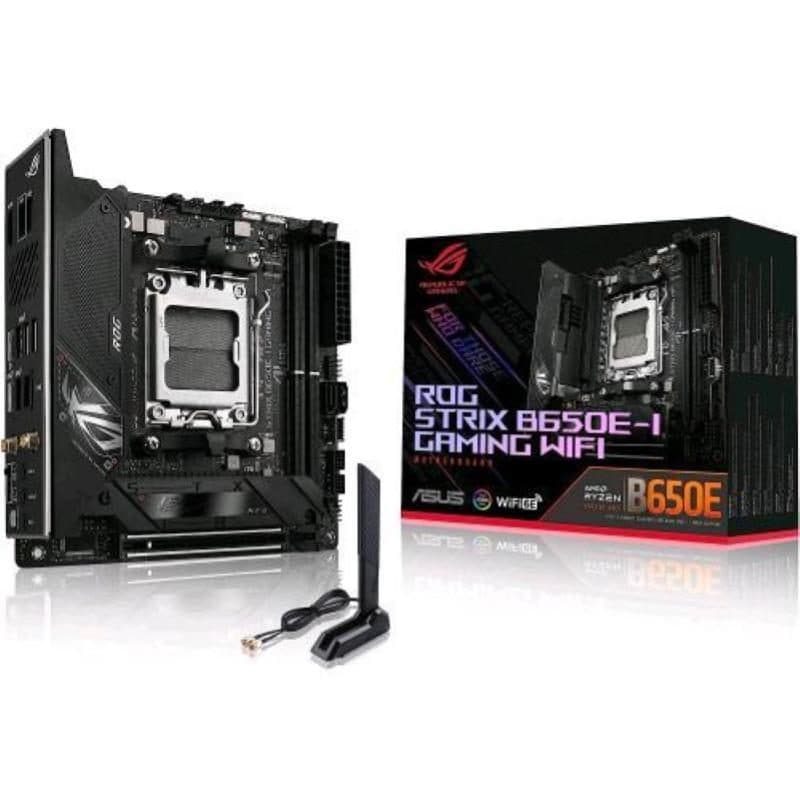 Scheda madre AMD B650 AM5 mini ITX DDR5 PCIe 5.0 Wi-Fi 6E - ASUS ROG Strix B650E-I Gaming WiFi