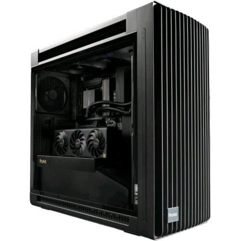 Case gaming E-ATX in vetro temperato supporto radiatore 420 mm 2 ventole 200 mm preinstallate nero - ASUS ProArt PA602 TG ARGB