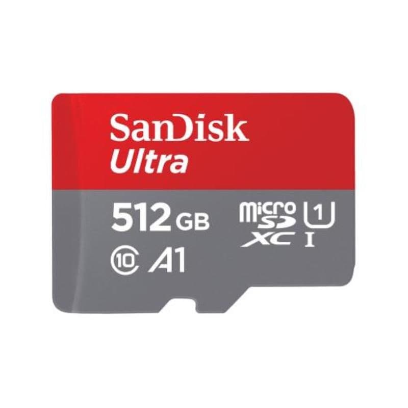 Scheda microSDXC 512GB UHS-I Classe 10 con adattatore SD - SanDisk Ultra