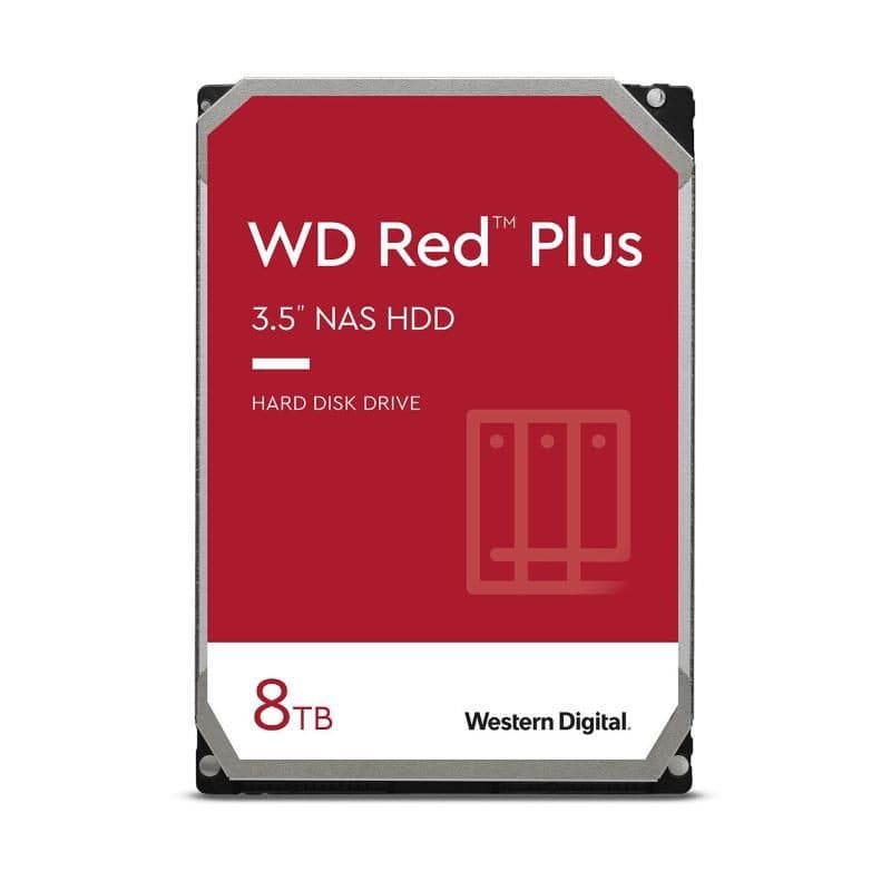 Hard disk NAS 3,5 pollici 8 TB 5640 rpm 256 MB SATA 3 - Western Digital WD Red Plus
