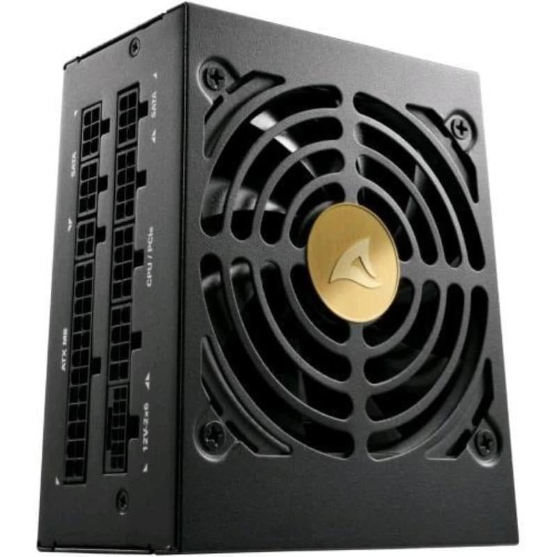 Alimentatore SFX 850 W ATX 3.1 Cybenetics Platinum fully modular ventola silenziosa 92 mm nero - Sharkoon Rebel P20