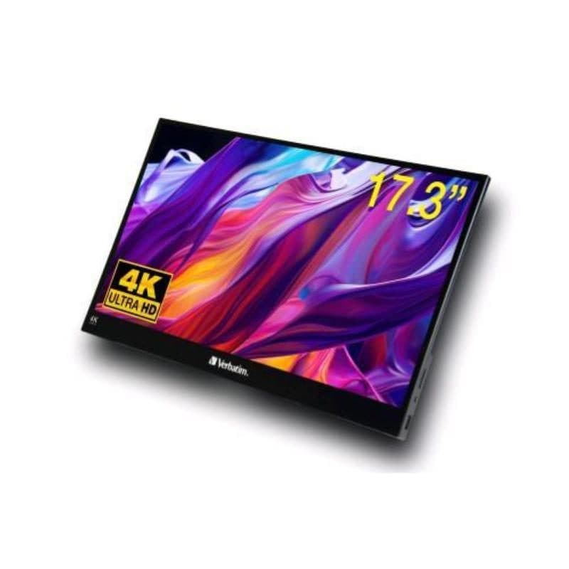 Monitor portatile 17.3 pollici 4K Ultra HD touch screen 3840 x 2160 6ms HDMI USB-C nero - Verbatim 32239