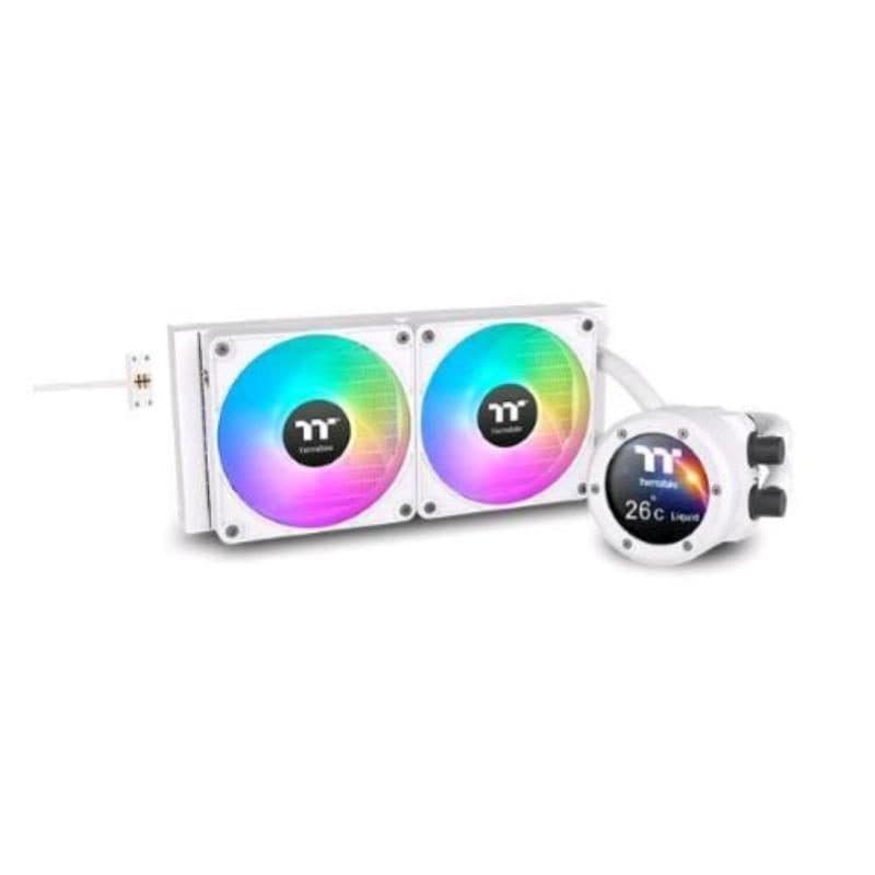 Raffreddamento a liquido all in one ARGB Sync 2 ventole 2 x 120 mm Snow Edition bianco - Thermaltake TH240 V2 Ultra EX