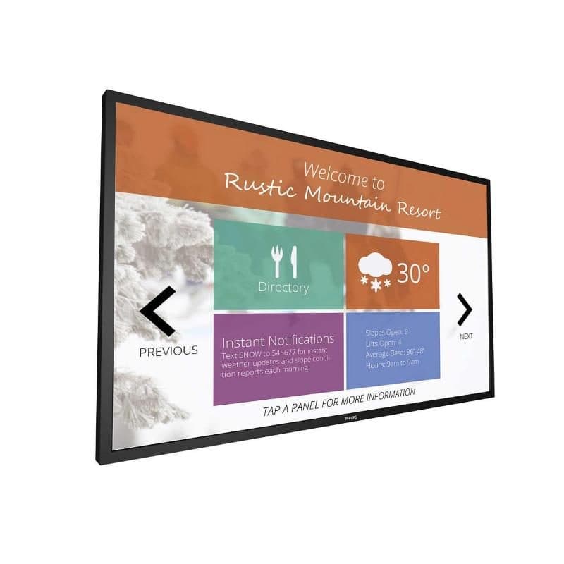Monitor professionale 86 pollici Q-Line 4K UHD 400 nit 18/7 failover USB auto play smart player LAN - 86BDL3511Q/00