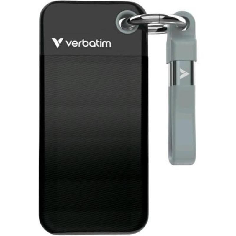 SSD esterno portatile 1 TB USB-C 3.2 Gen 2 10 Gbit/s nero/grigio - Verbatim Pocket