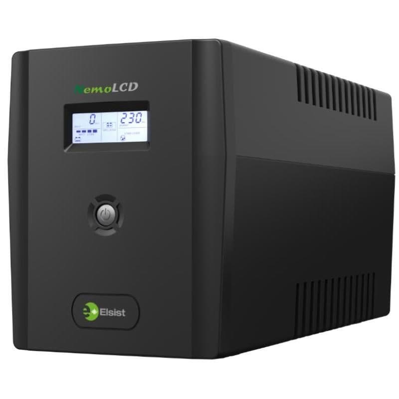 Gruppo di continuità UPS line interactive 3 kVA 1200 W con display LCD per ufficio e casa - Elsist NemoLCD 300