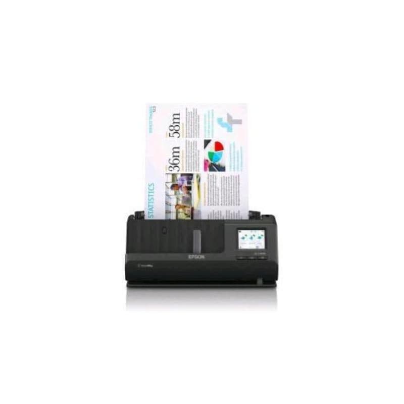 Scanner A4 600x600 dpi ADF 20 fogli 30 ppm fronte/retro USB 2.0 LAN Wi-Fi Direct nero - Epson ES-C380W