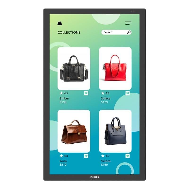 Monitor professionale touch 32 pollici Full HD 24/7 400 nit