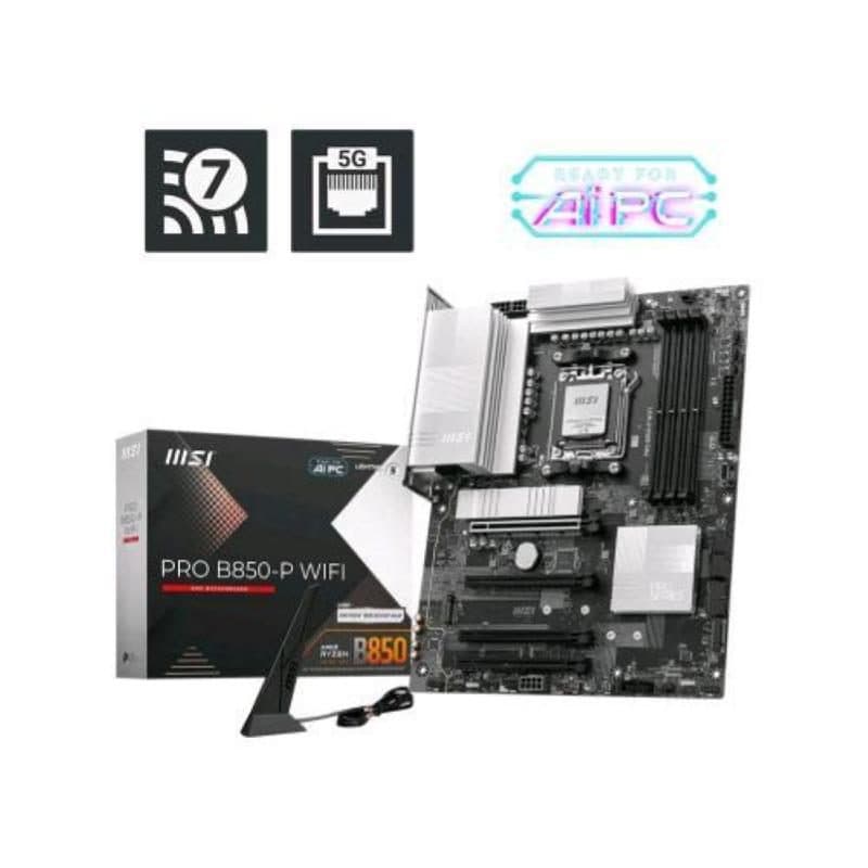 Scheda madre ATX socket AM5 DDR5 per AMD Ryzen Wi-Fi - MSI PRO B850-P WiFi