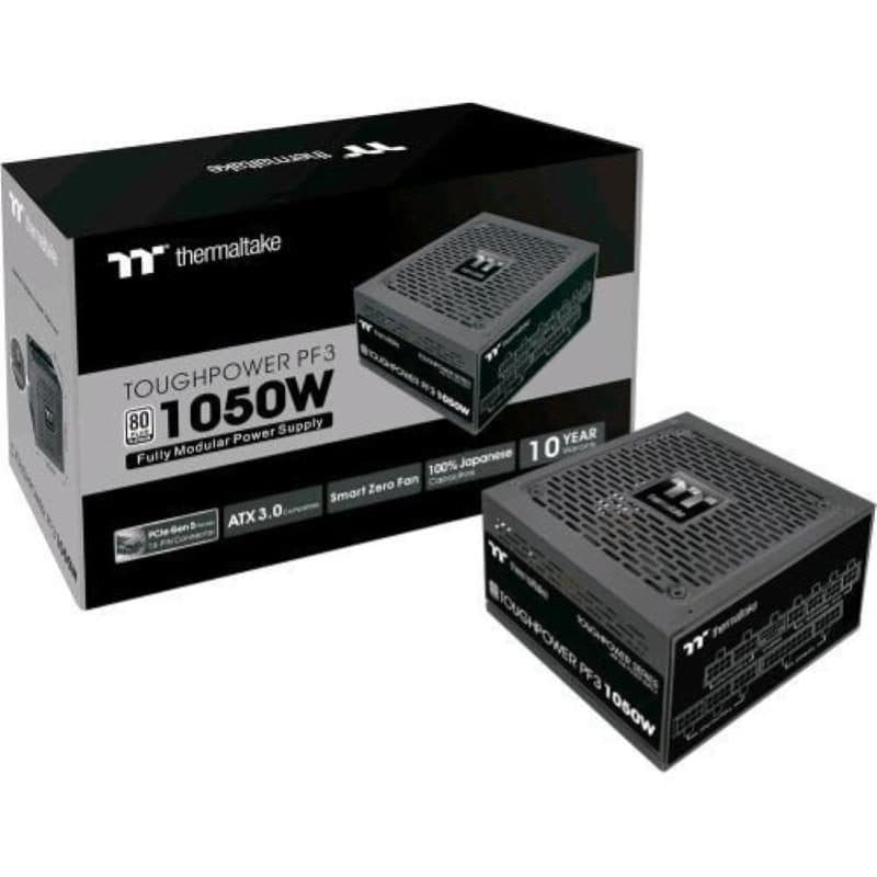 Alimentatore 1050 W fully modular 80 Plus Platinum PCIe Gen 5 ATX 3.0 nero - Thermaltake Toughpower PF3