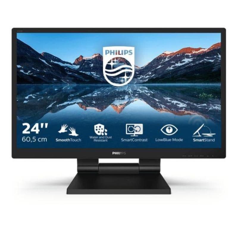 Monitor 23.8 pollici LED IPS Full HD 1920 x 1080 tempo di risposta 5 ms - Philips SmoothTouch 242B9T/00