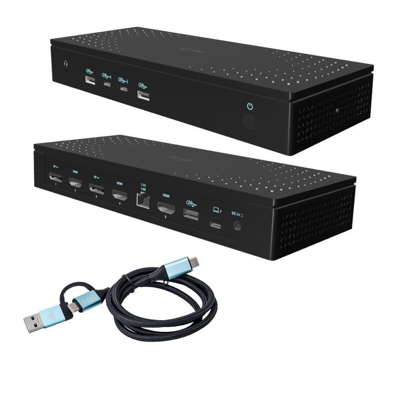 Docking station universale per 5 display 4K/60 Hz con Power Delivery 100 W - i-tec