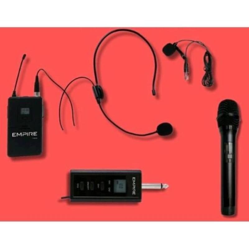 Kit radiomicrofono Ice + radiomicrofono neck/lavalier + ricevitore 2 canali - Empire TY.JNI150