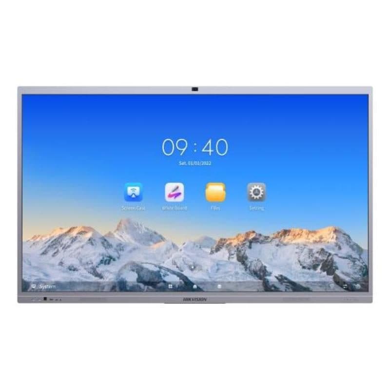 Monitor touch interattivo 86 pollici 4K 8GB/128GB EDLA, webcam integrata, Android 13, staffa inclusa - Hikvision DS-D5C86RB/B