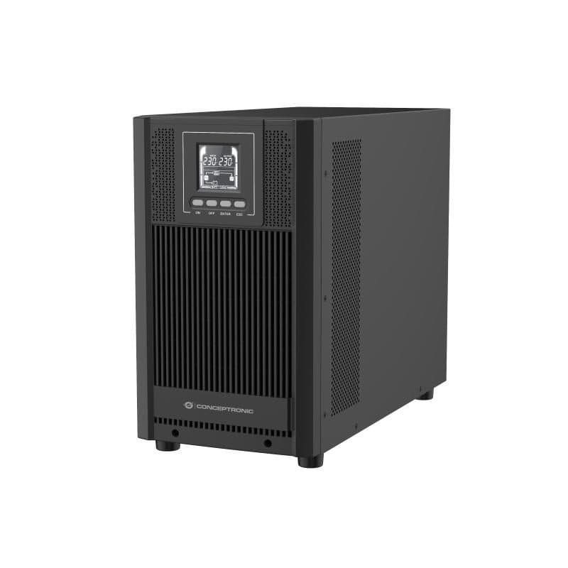 Gruppo di continuità UPS online tower 3000 VA 2700 W, USB HID, porta EPO, 4 x Schuko, RS232, nero - Conceptronic ZEUS52ES3K