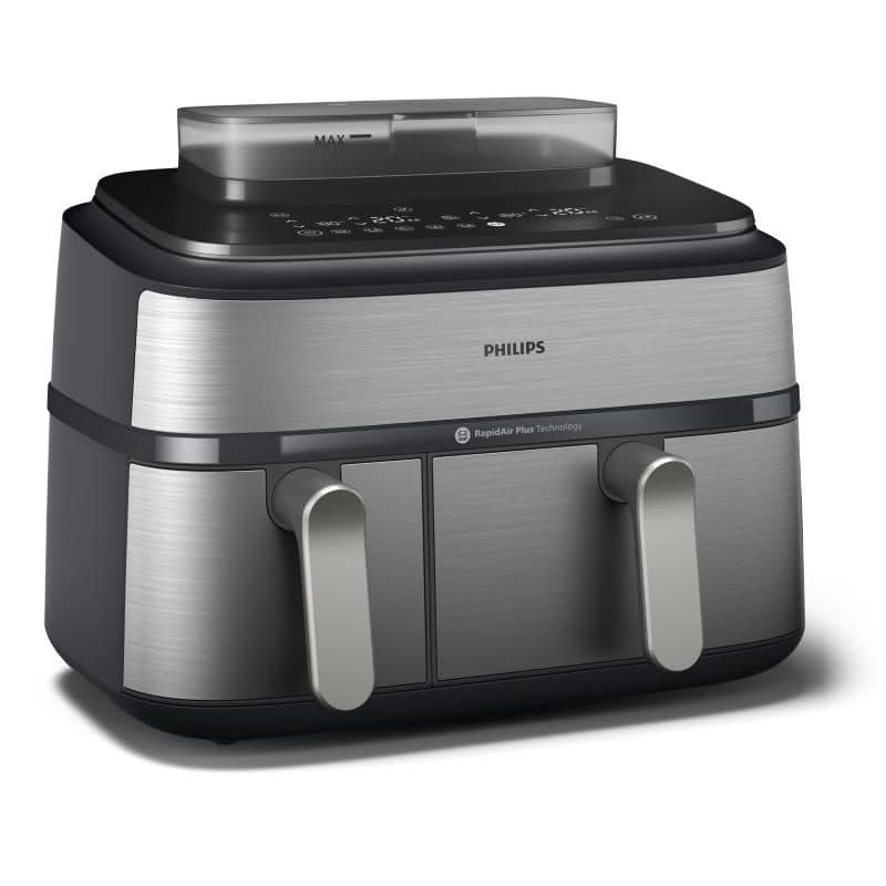 Friggitrice ad aria con doppio cestello 9.0 litri e cottura a vapore - Philips Airfryer Serie 5000