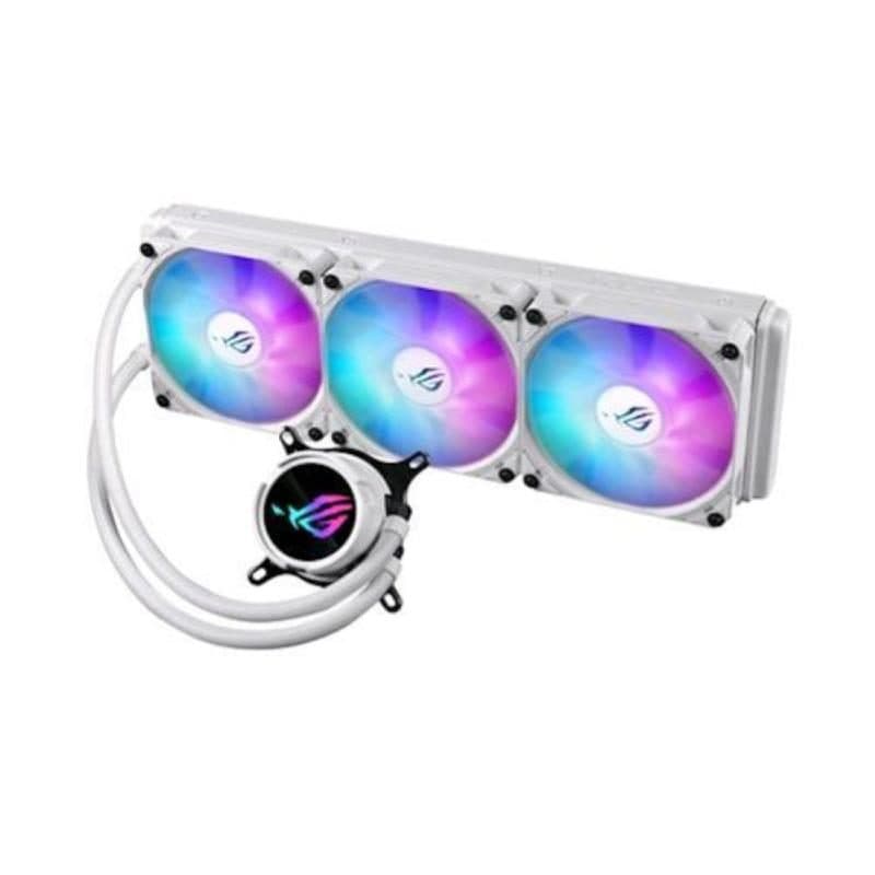 Kit di raffreddamento a liquido per processore 12 cm bianco - ASUS ROG Strix LC III 360 ARGB White Edition