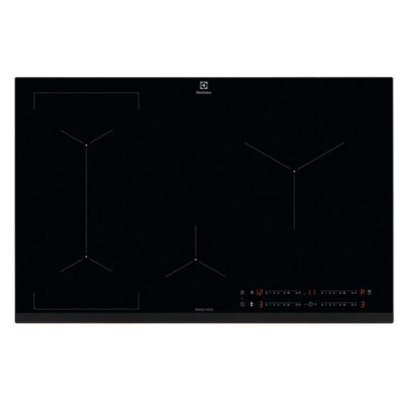 Piano cottura a induzione 80 cm 4 zone con Hob2Hood, funzione Bridge e comandi touch nero - Electrolux LIL83441