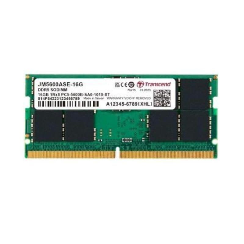 Memoria RAM 16GB DDR5 5.600MHz CL46 SO-DIMM con controllo dell'integrità dei dati - Transcend JetRam