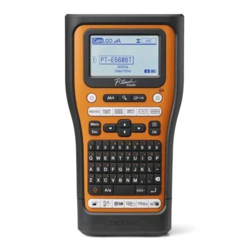 Etichettatrice palmare Bluetooth cablata e wireless, tastiera QWERTY, 180 x 180 dpi, 20 mm/s - Brother PTE560