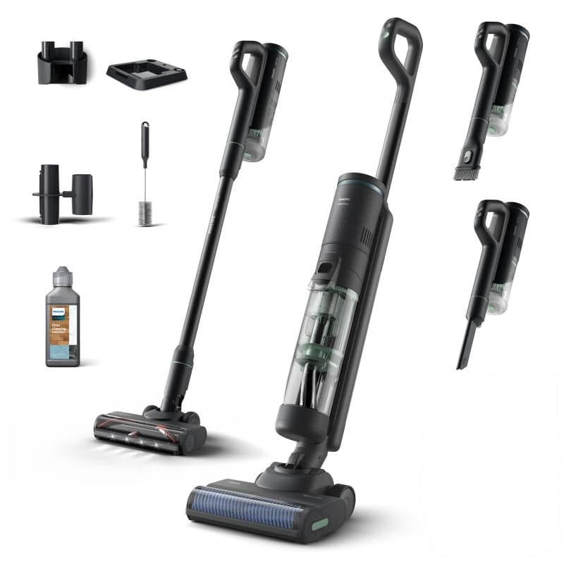 Lavapavimenti Wet&Dry 3 in 1 con filtraggio ciclonico a 5 stadi e accessori, grigio scuro - Philips AquaTrio XW7263/11