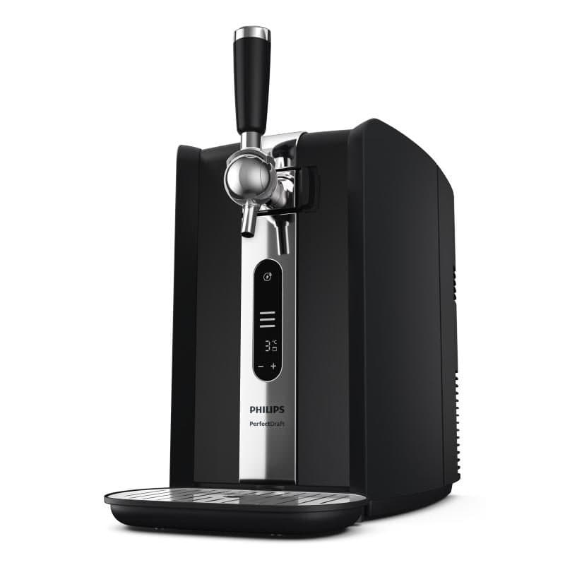 Spillatore per birra 70 W 6 litri con temperatura regolabile, display LED e vassoio antigoccia, nero - Philips HD3770/90